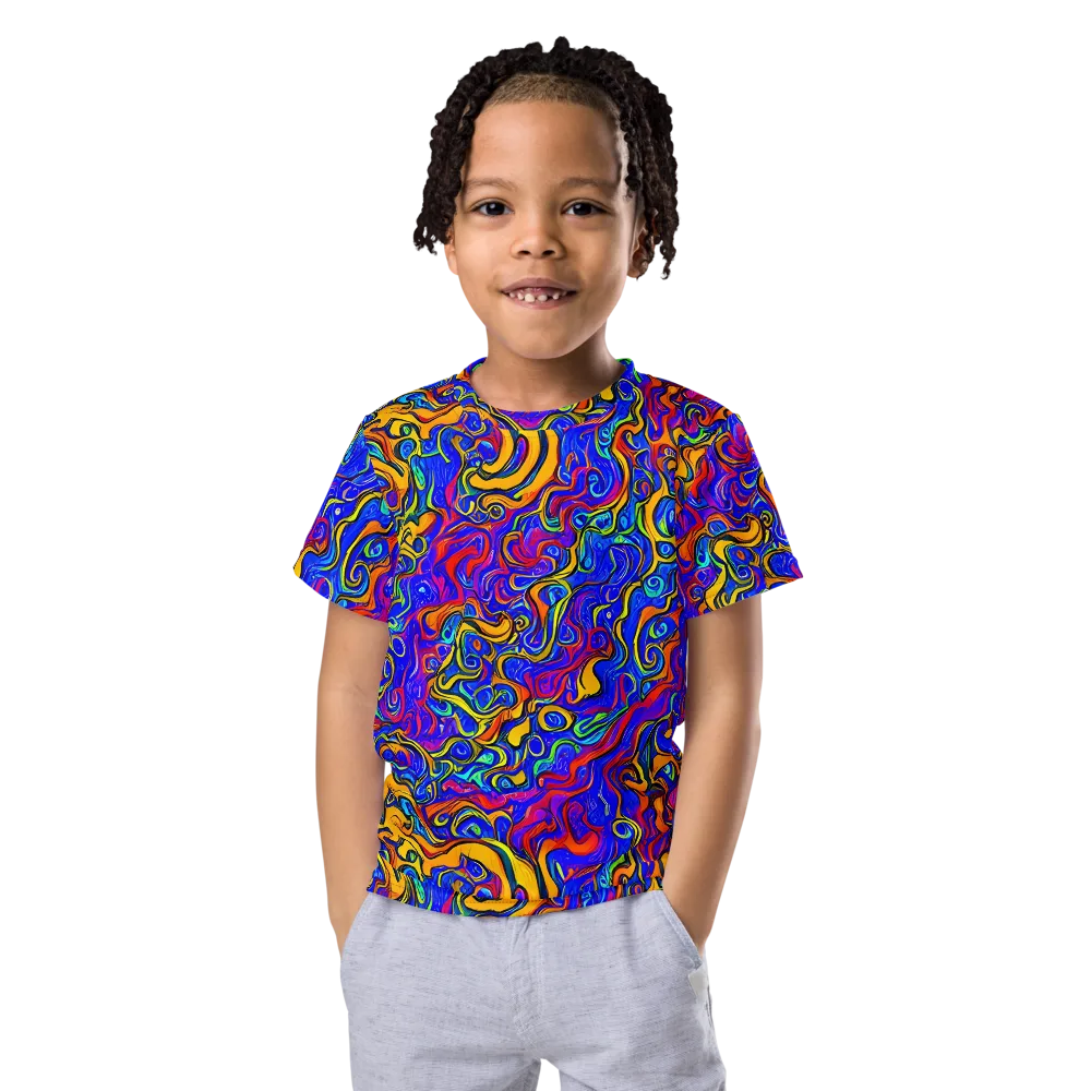 Spectrum Inferno on Kids Crew Neck T-Shirt — Front