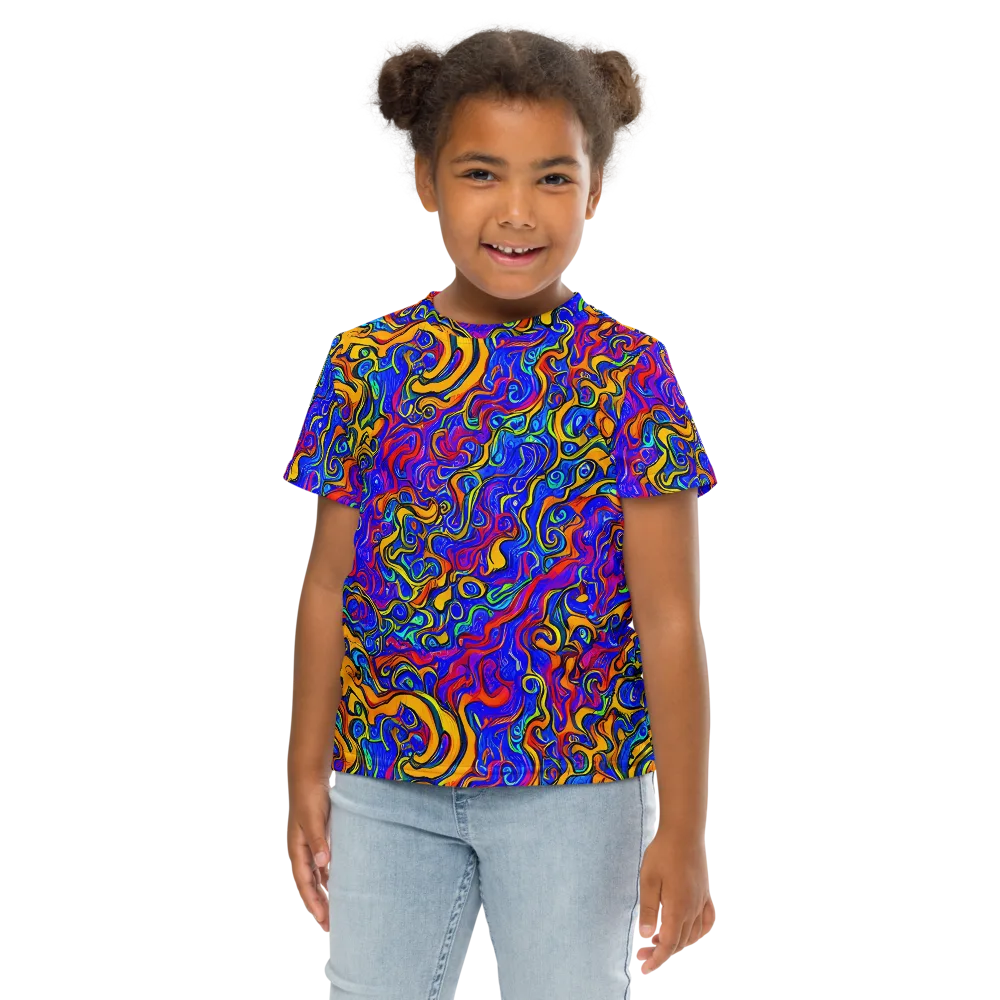 Spectrum Inferno on Kids Crew Neck T-Shirt — Front