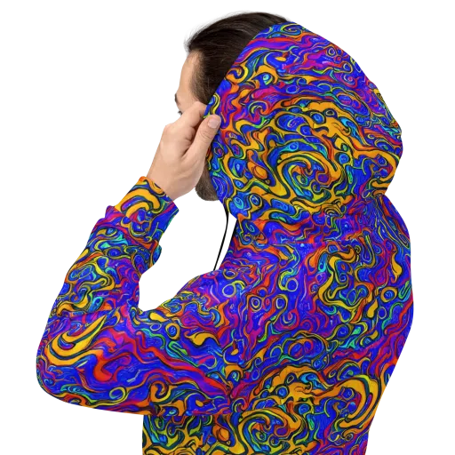 Spectrum Inferno on a Hoodie