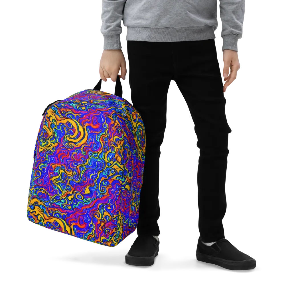 Spectrum Inferno on Minimalist Backpack — Zoomed-in