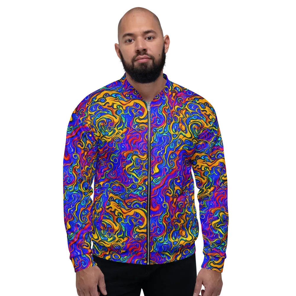 Spectrum Inferno on Bomber Jacket — Front