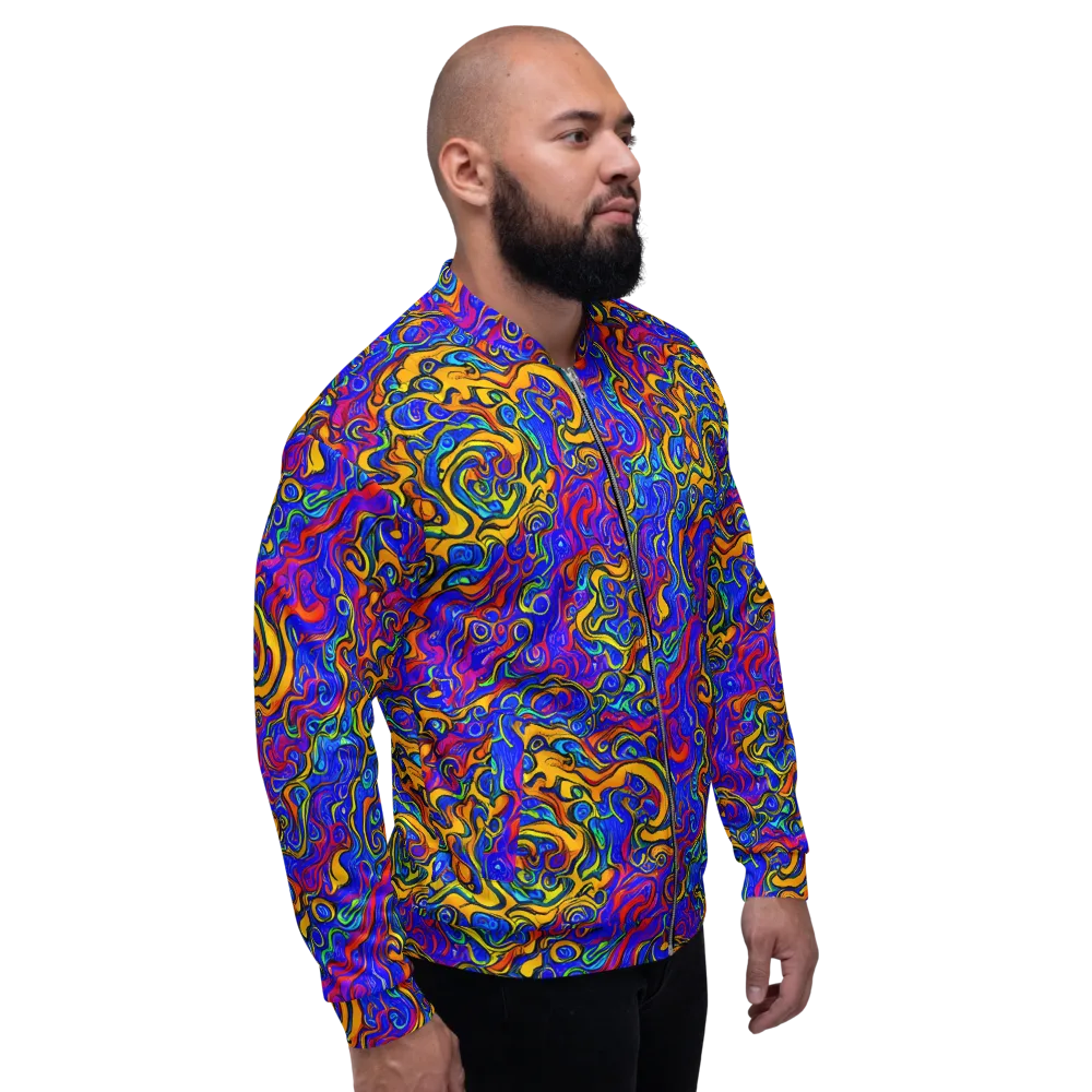 Spectrum Inferno on Bomber Jacket — Right