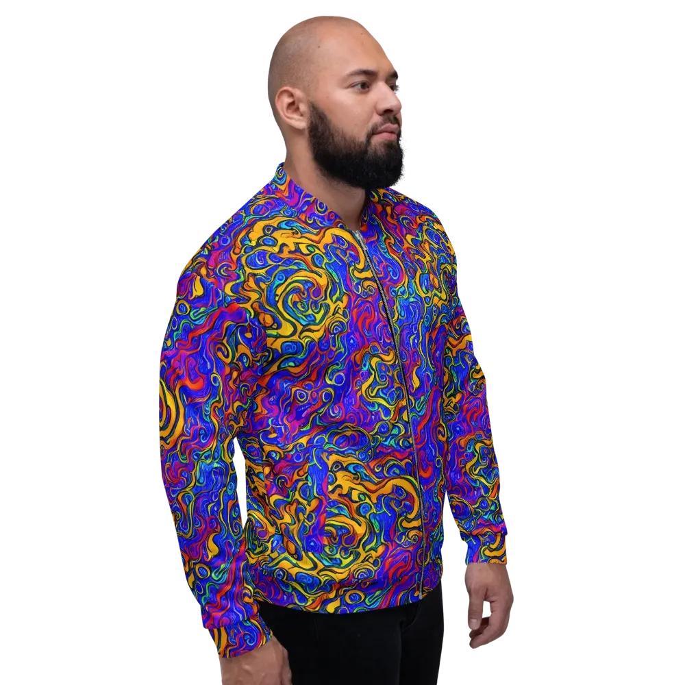 Spectrum Inferno on Bomber Jacket — Right
