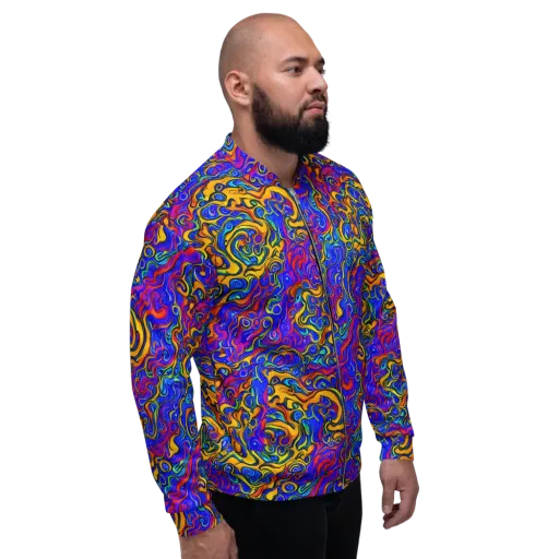 Spectrum Inferno on a Bomber Jacket