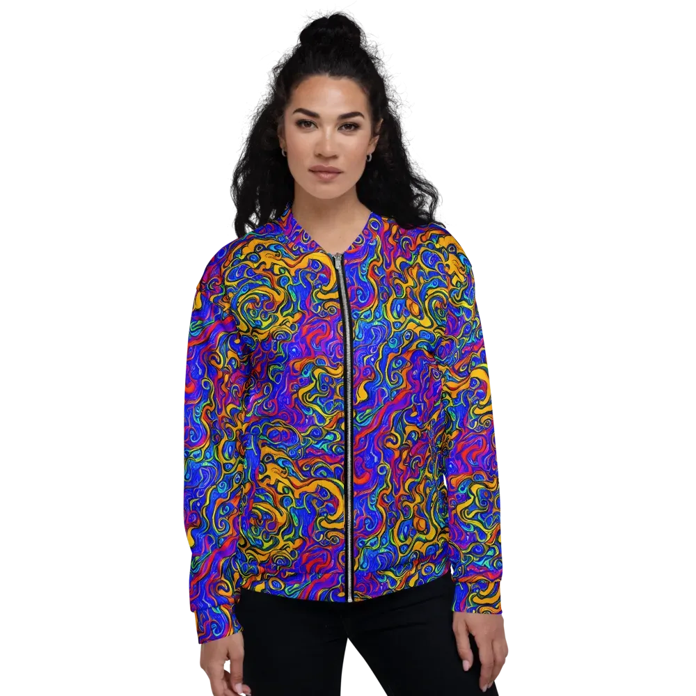 Spectrum Inferno on Bomber Jacket — Front