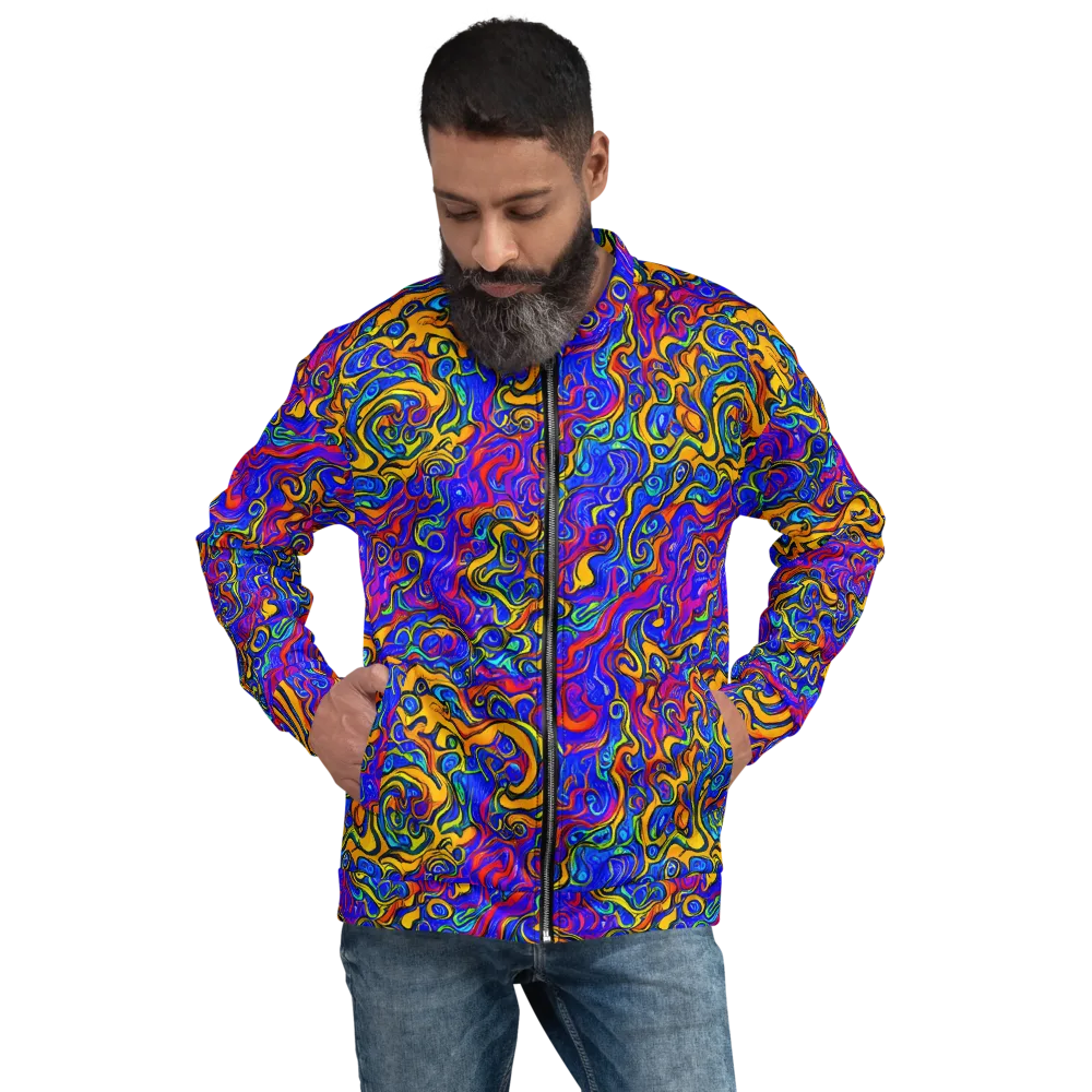Spectrum Inferno on Bomber Jacket — Front