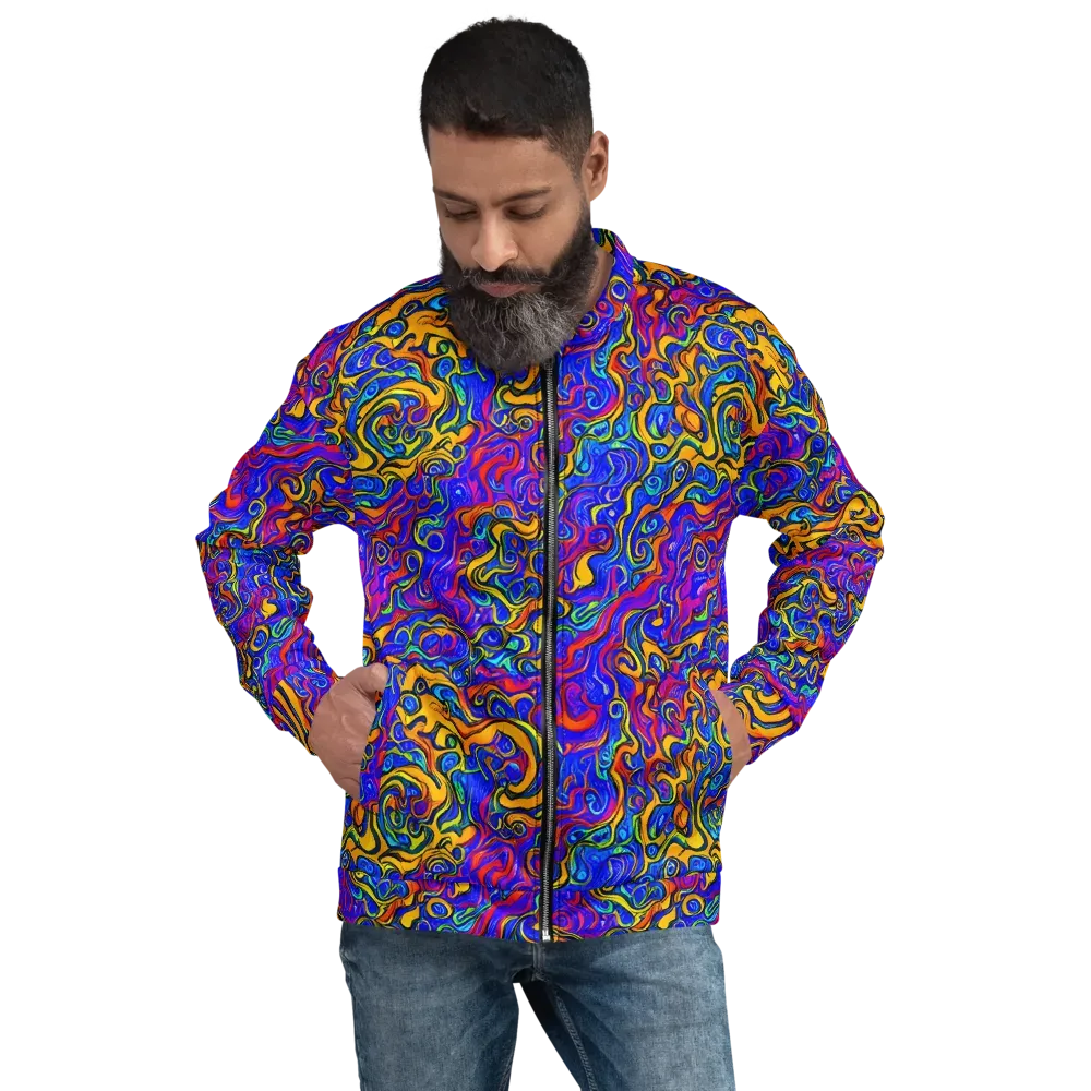 Spectrum Inferno on Bomber Jacket — Front