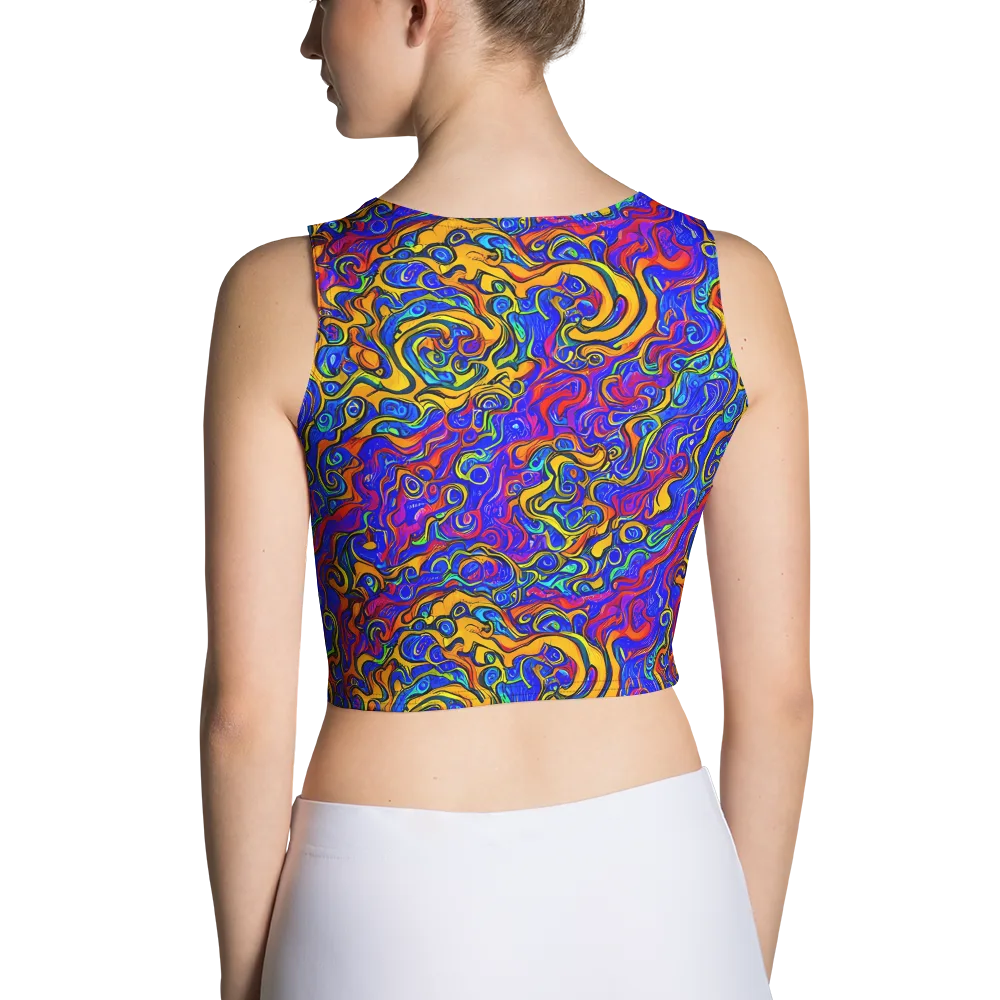 Spectrum Inferno on Crop Top — Back