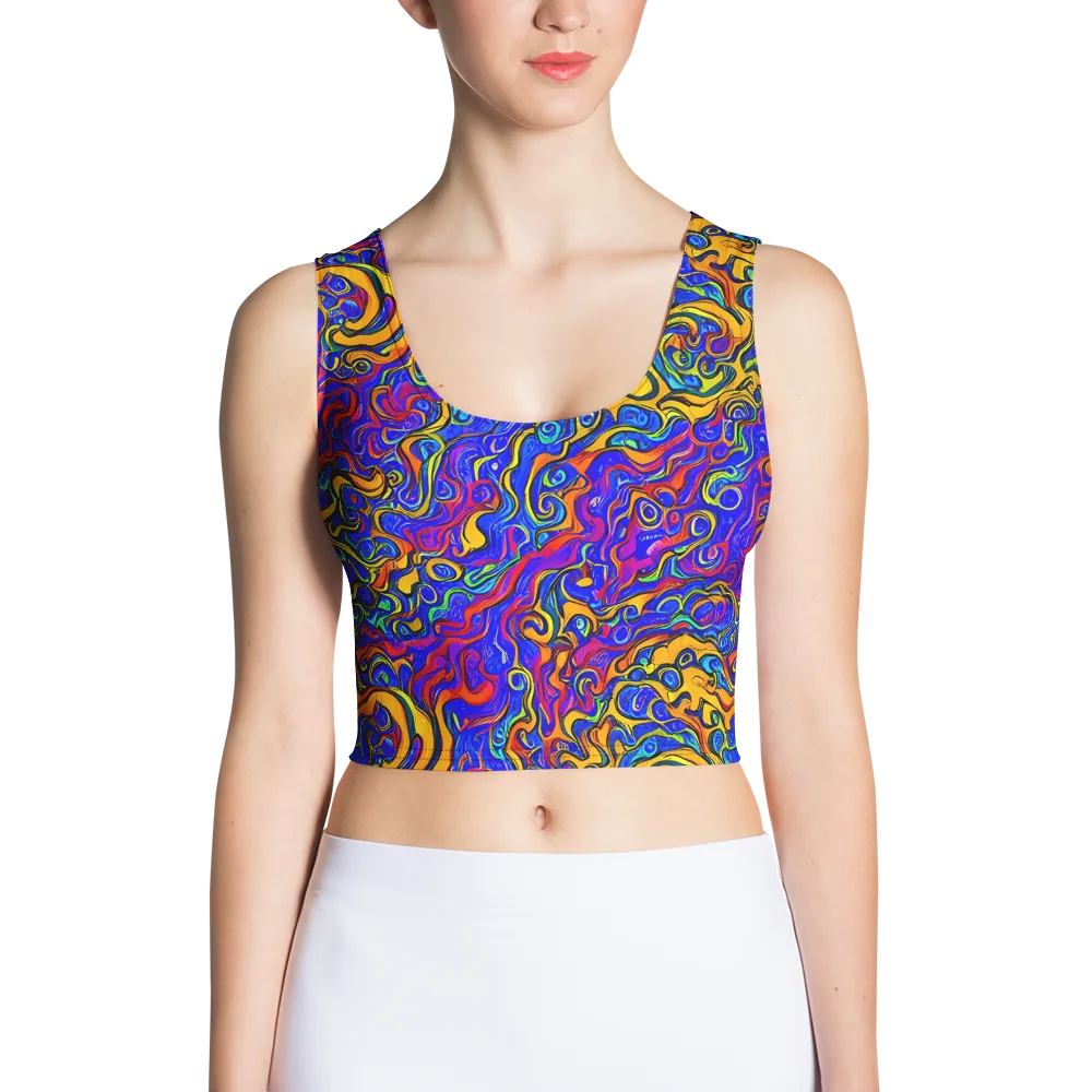 Spectrum Inferno on Crop Top — Front