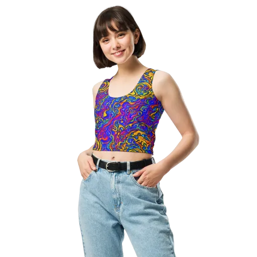 Spectrum Inferno on a Crop Top