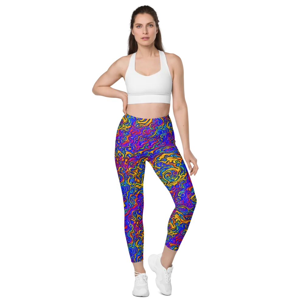 Spectrum Inferno on Leggings with Pockets — Front