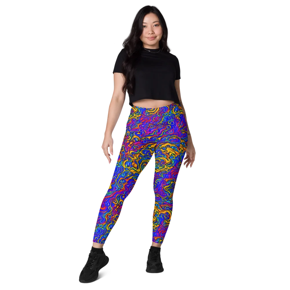 Spectrum Inferno on Leggings with Pockets — Front