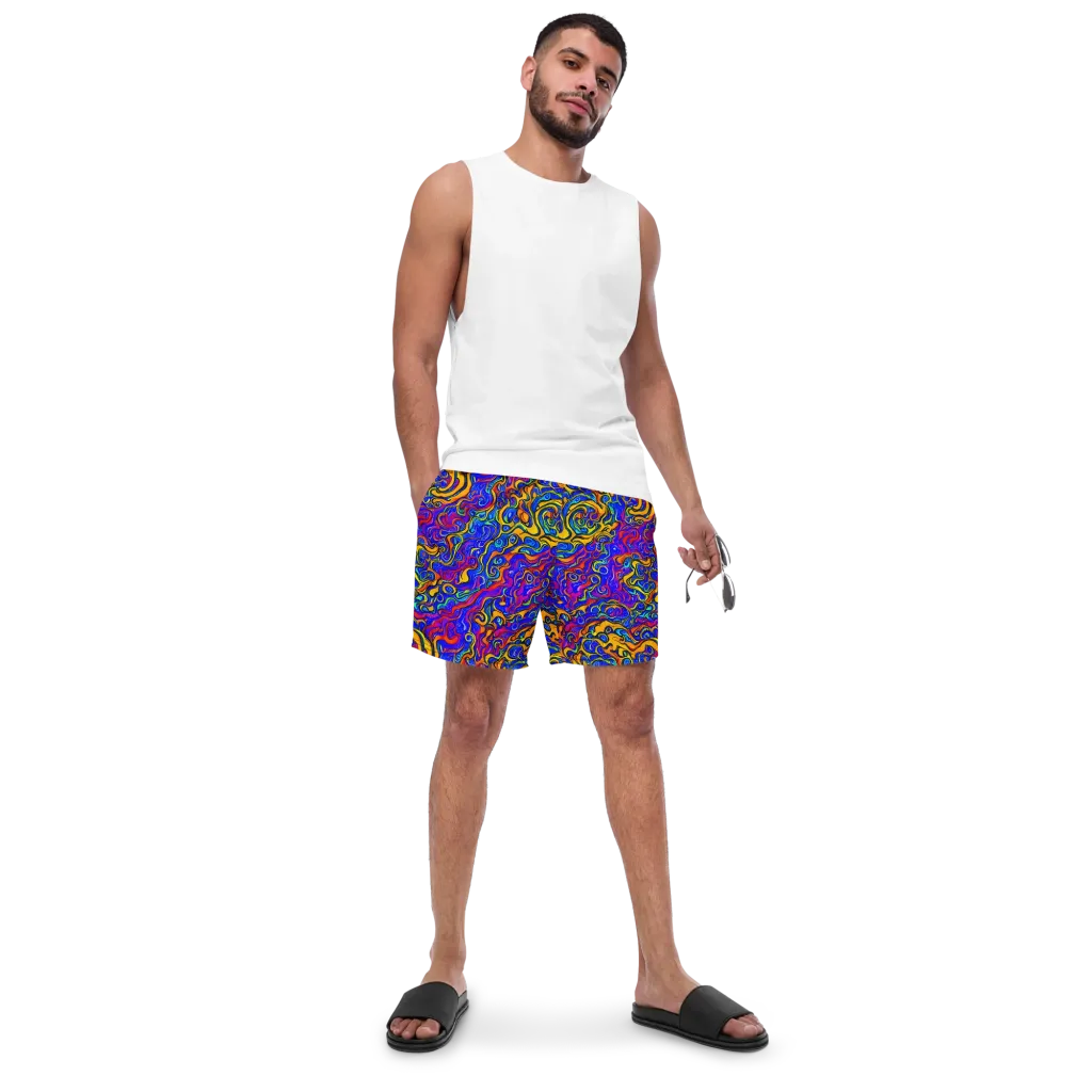 Spectrum Inferno on Swim Trunks — Front