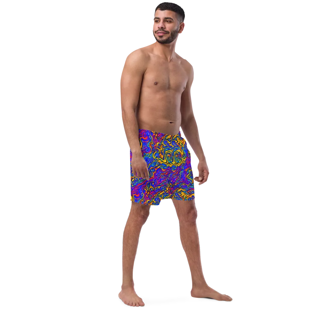 Spectrum Inferno on Swim Trunks — Right Front