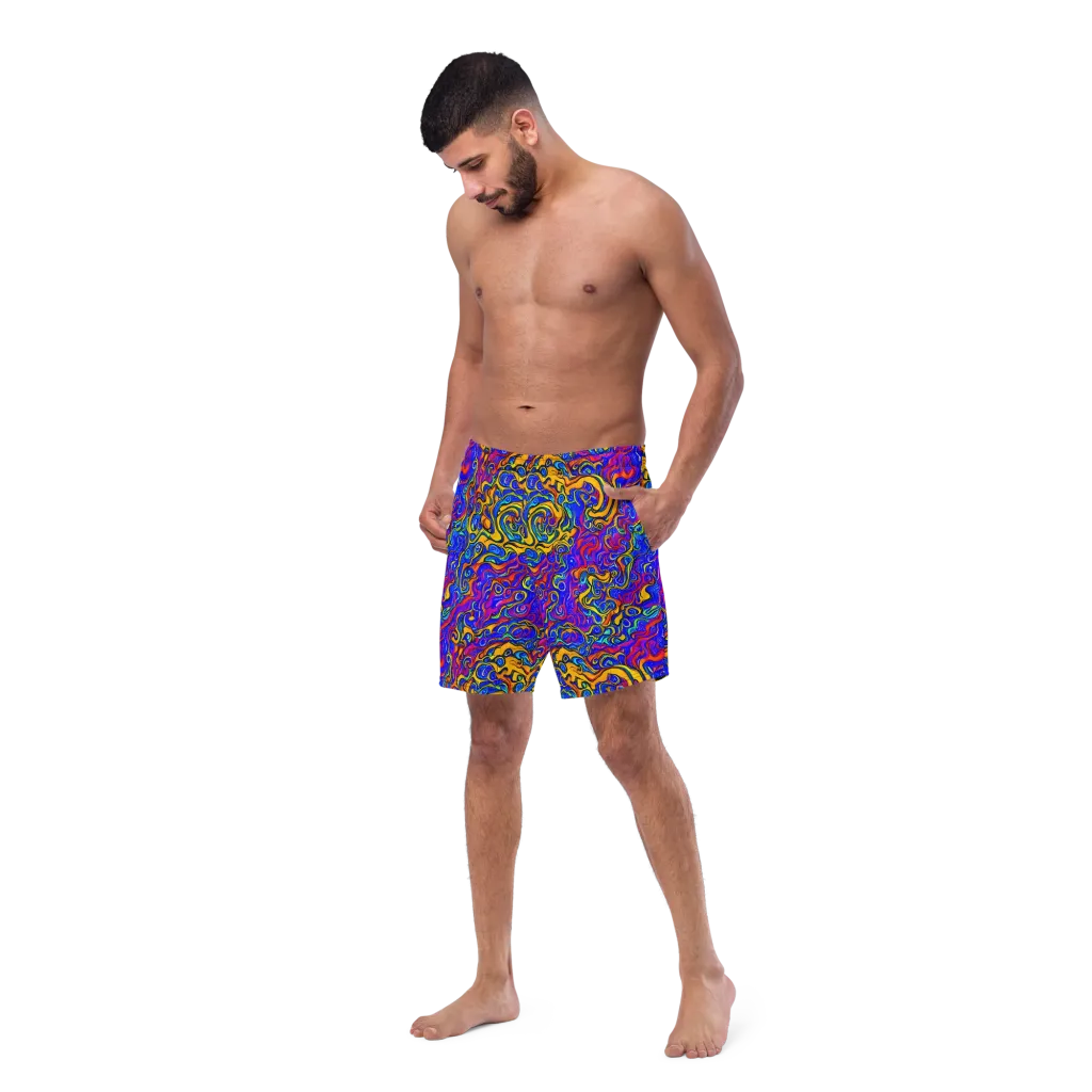 Spectrum Inferno on Swim Trunks — Left Front