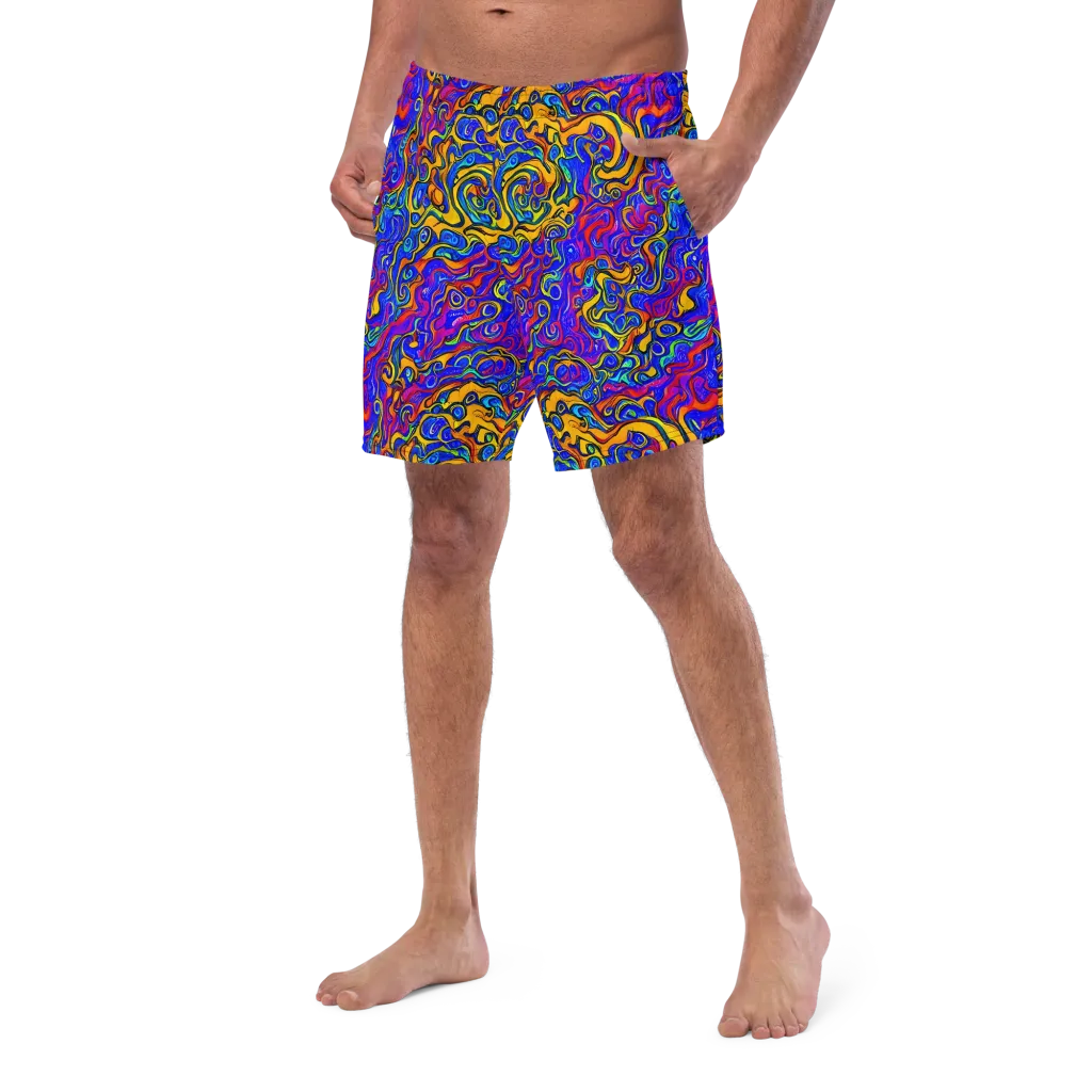 Spectrum Inferno on Swim Trunks — Left Front