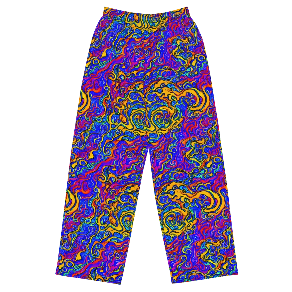 Spectrum Inferno on Wide-Leg Pants — Front