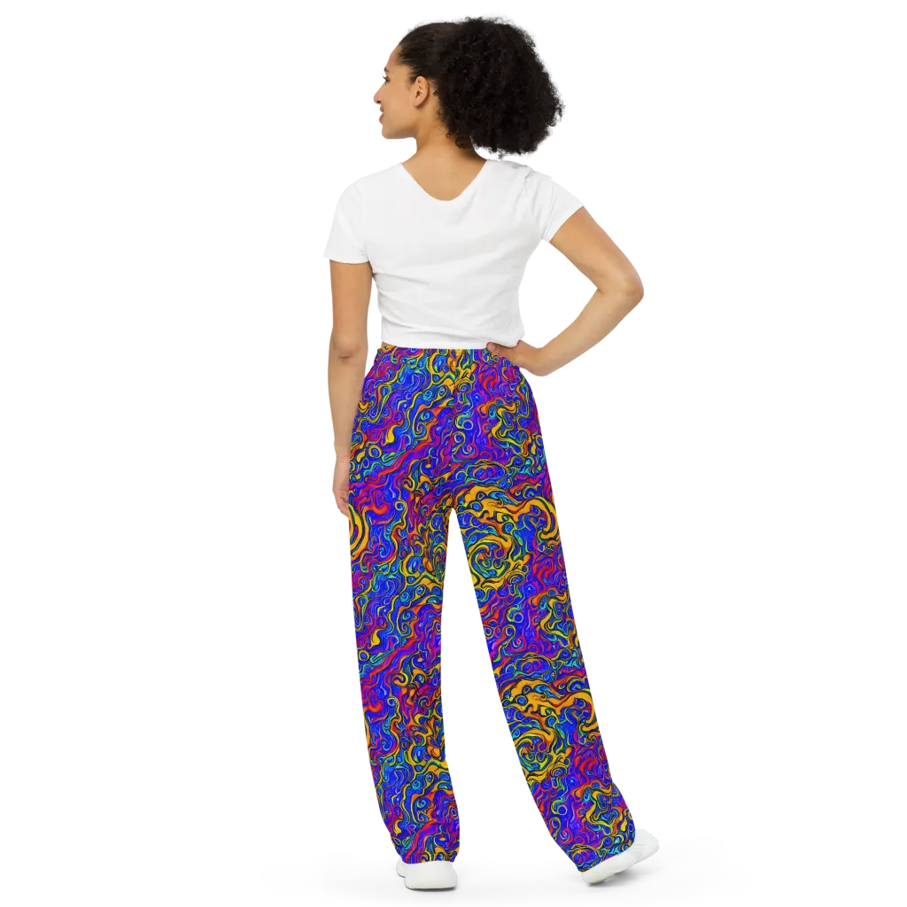 Spectrum Inferno on Wide-Leg Pants — Back