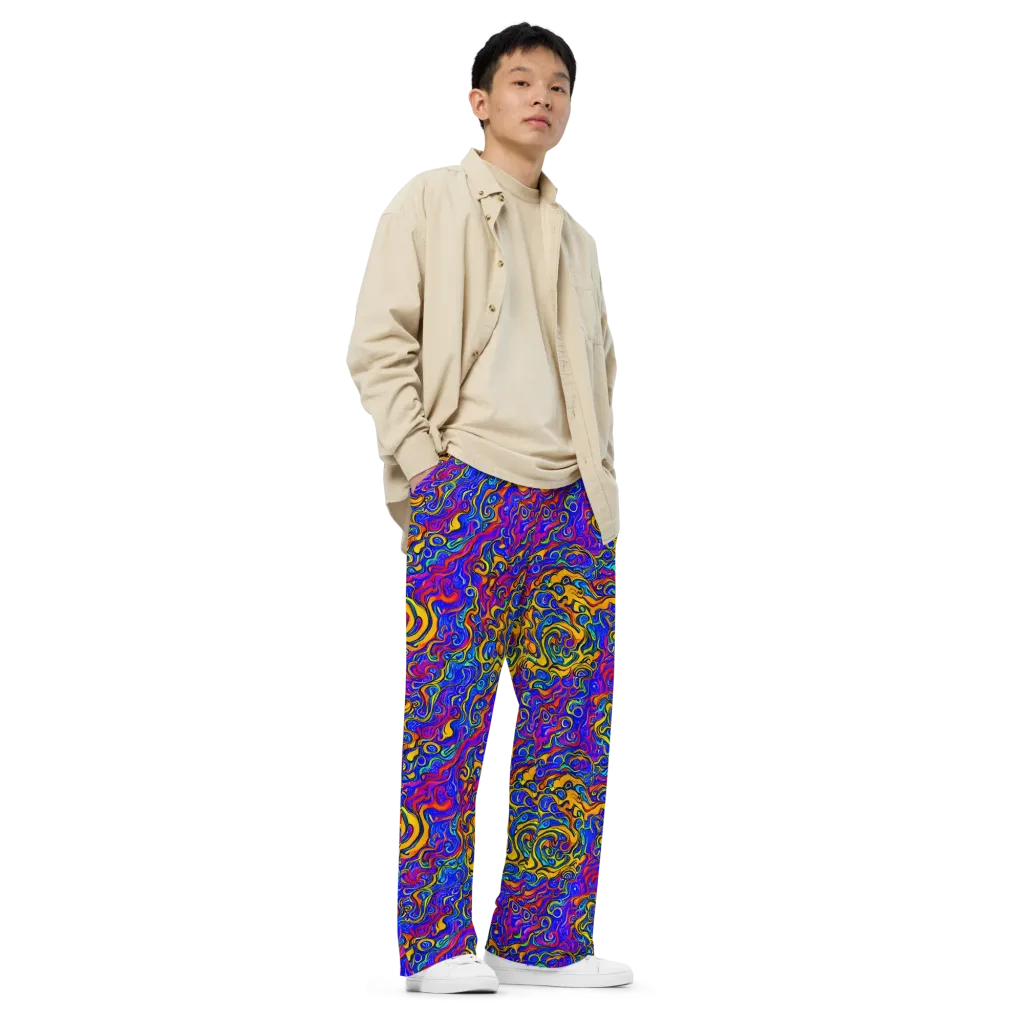 Spectrum Inferno on Wide-Leg Pants — Right Front