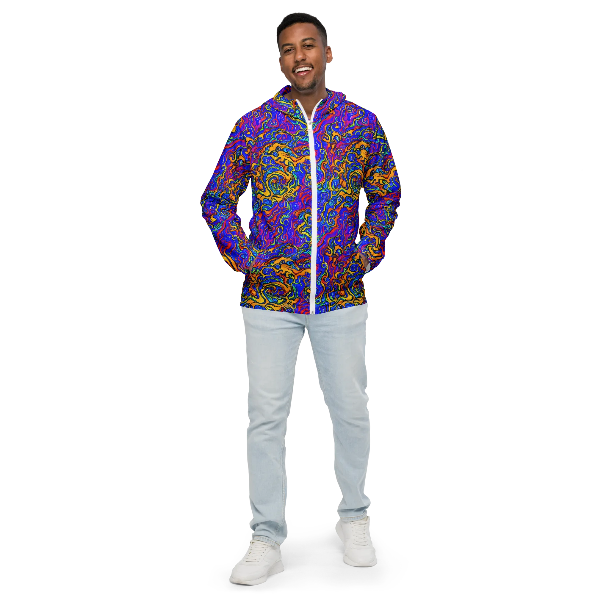 Spectrum Inferno on Men's Windbreaker — Front