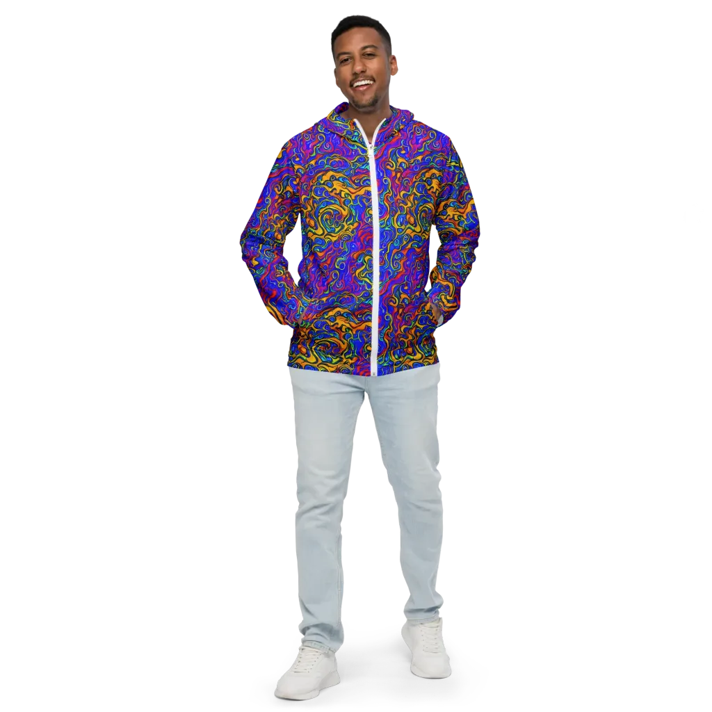 Spectrum Inferno on Men's Windbreaker — Front