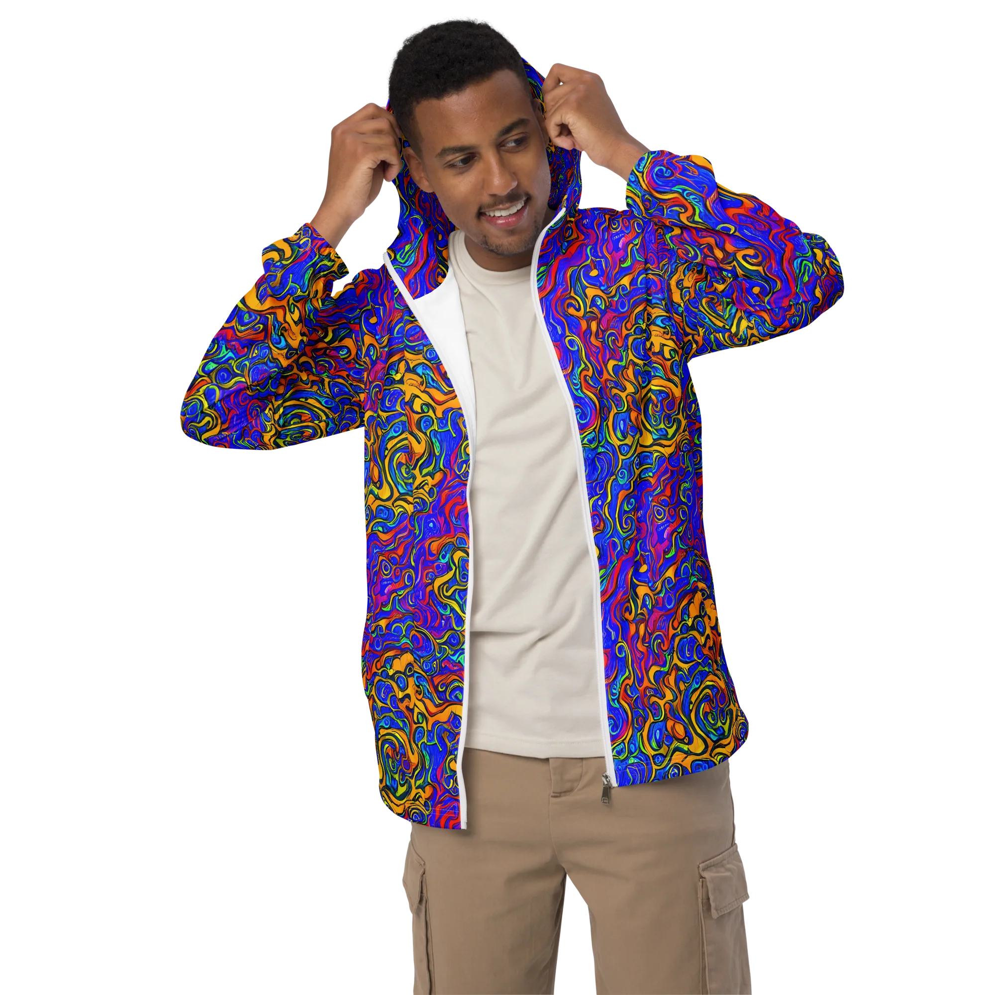 Spectrum Inferno on Men's Windbreaker — Front