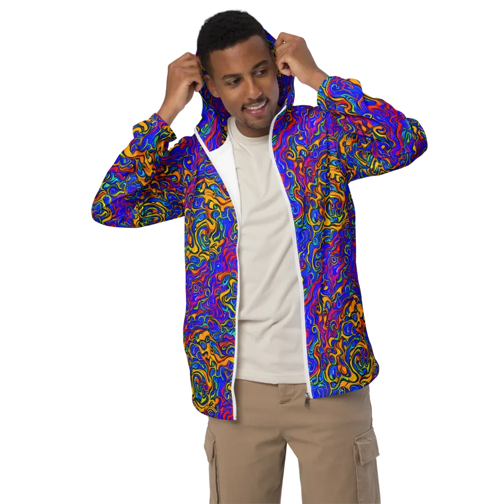 Spectrum Inferno on Men's Windbreaker — Front