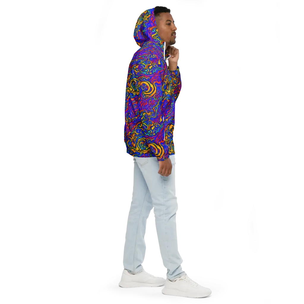 Spectrum Inferno on Men's Windbreaker — Right