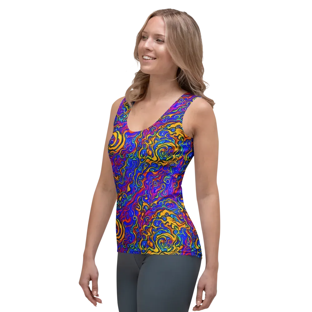 Spectrum Inferno on Women's Tank Top — Left Front