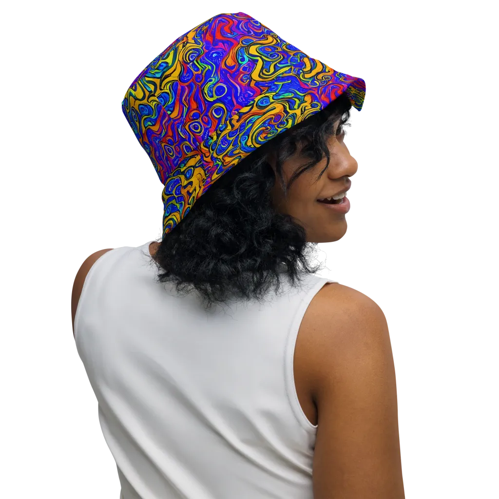 Spectrum Inferno on Reversible Bucket Hat — Right Outside
