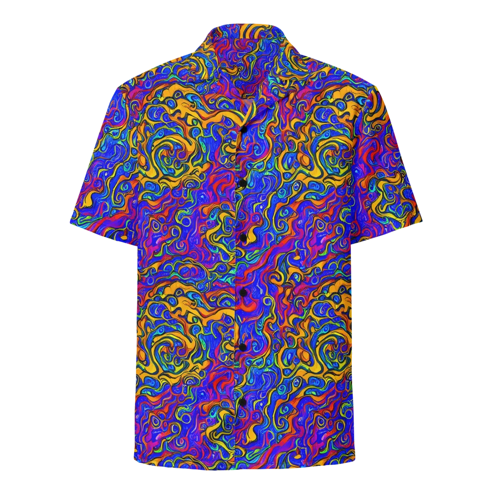 Spectrum Inferno on Button Shirt — Front