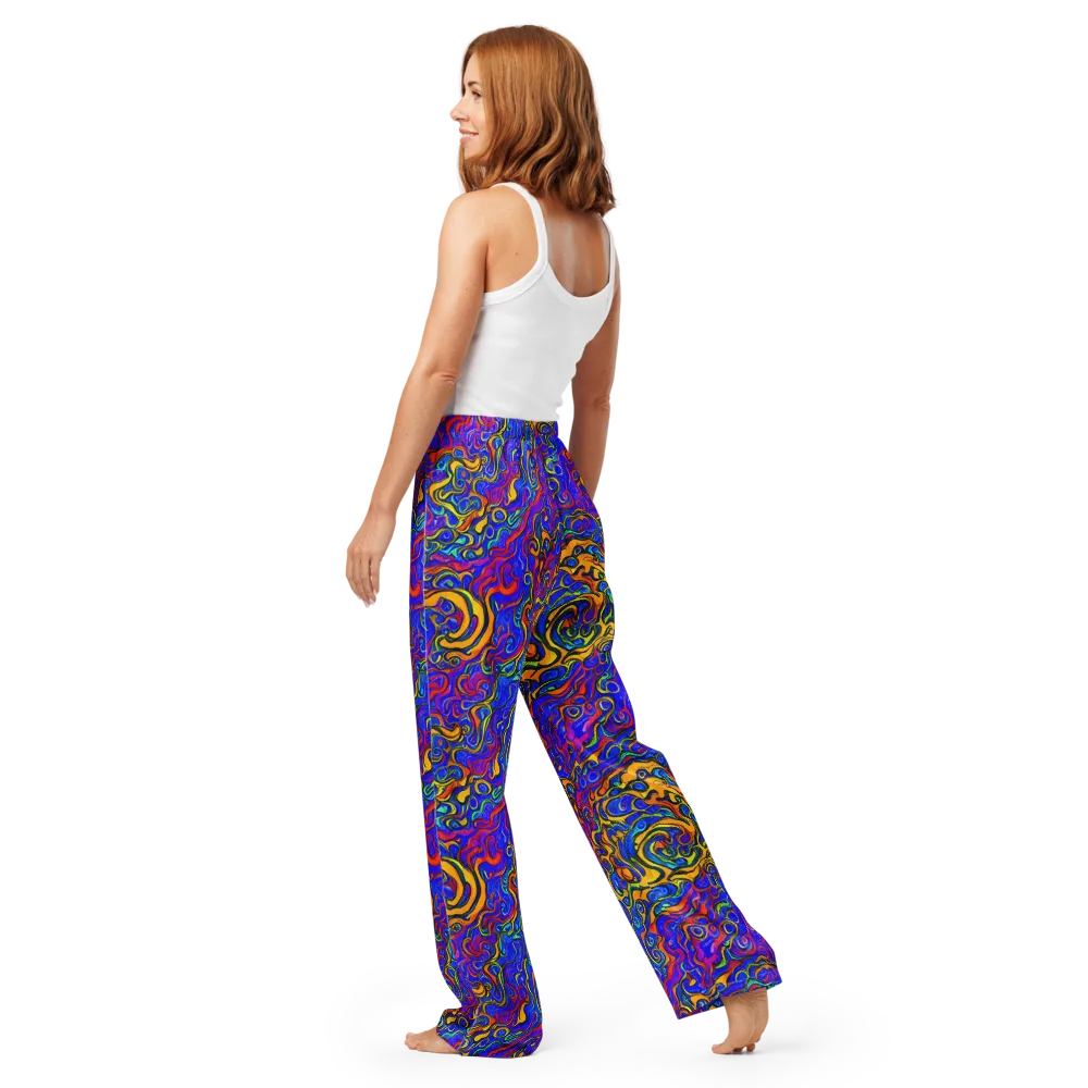 Spectrum Inferno on Women's Pajama Pants — Back