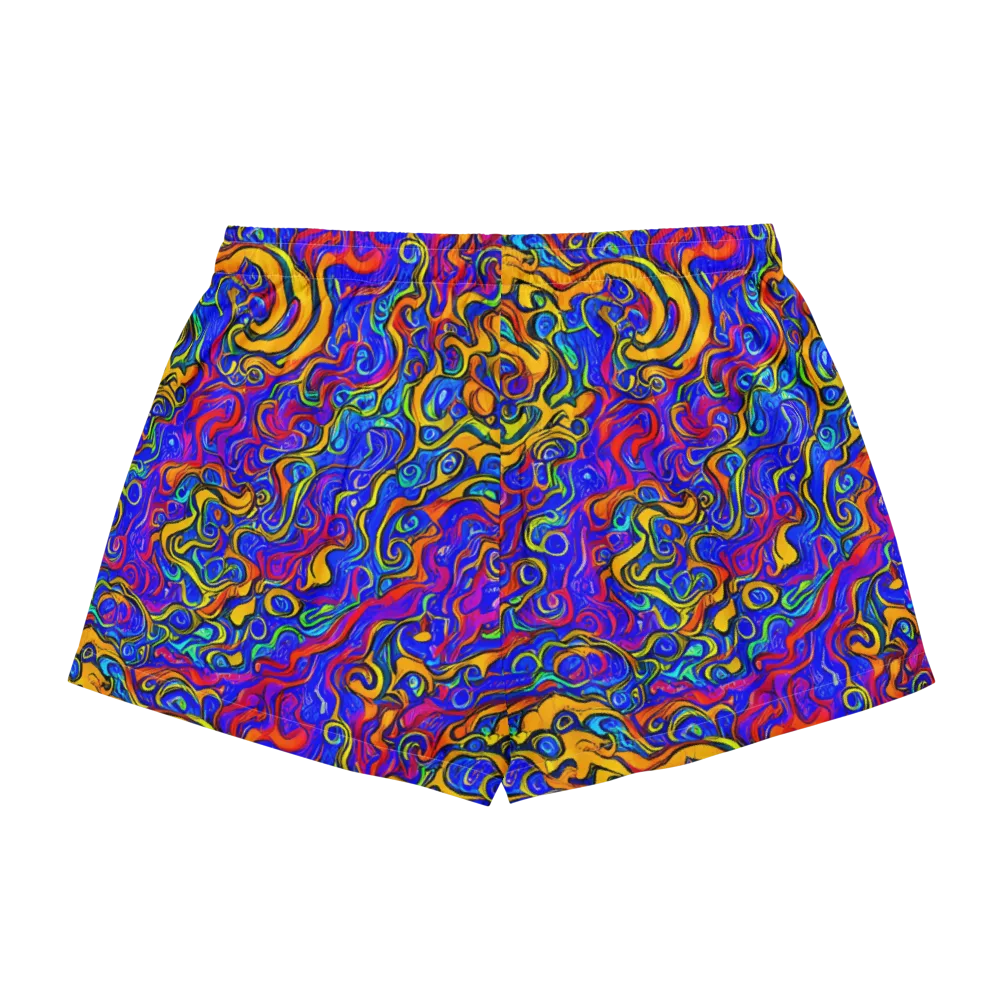 Spectrum Inferno on Women's Pajama Shorts — Back