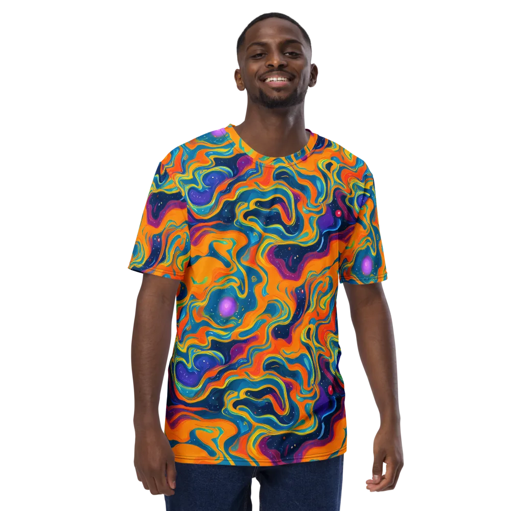 Firefly Galaxy on Men's Crew Neck T-Shirt — Front