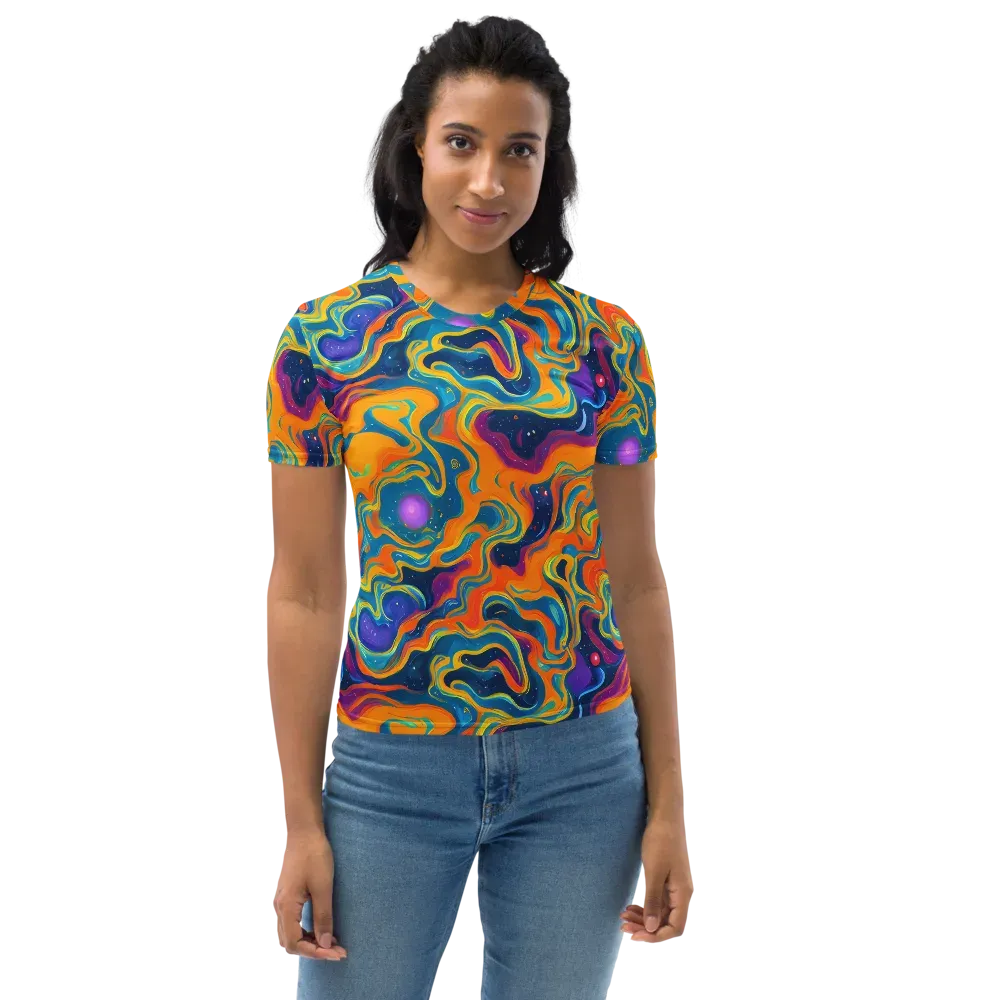 Firefly Galaxy on Women's Crew Neck T-Shirt — Front