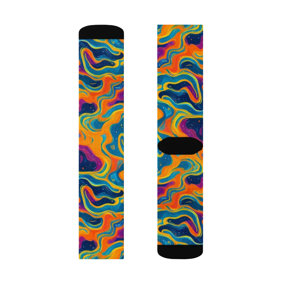 Firefly Galaxy on Socks — Right Sock