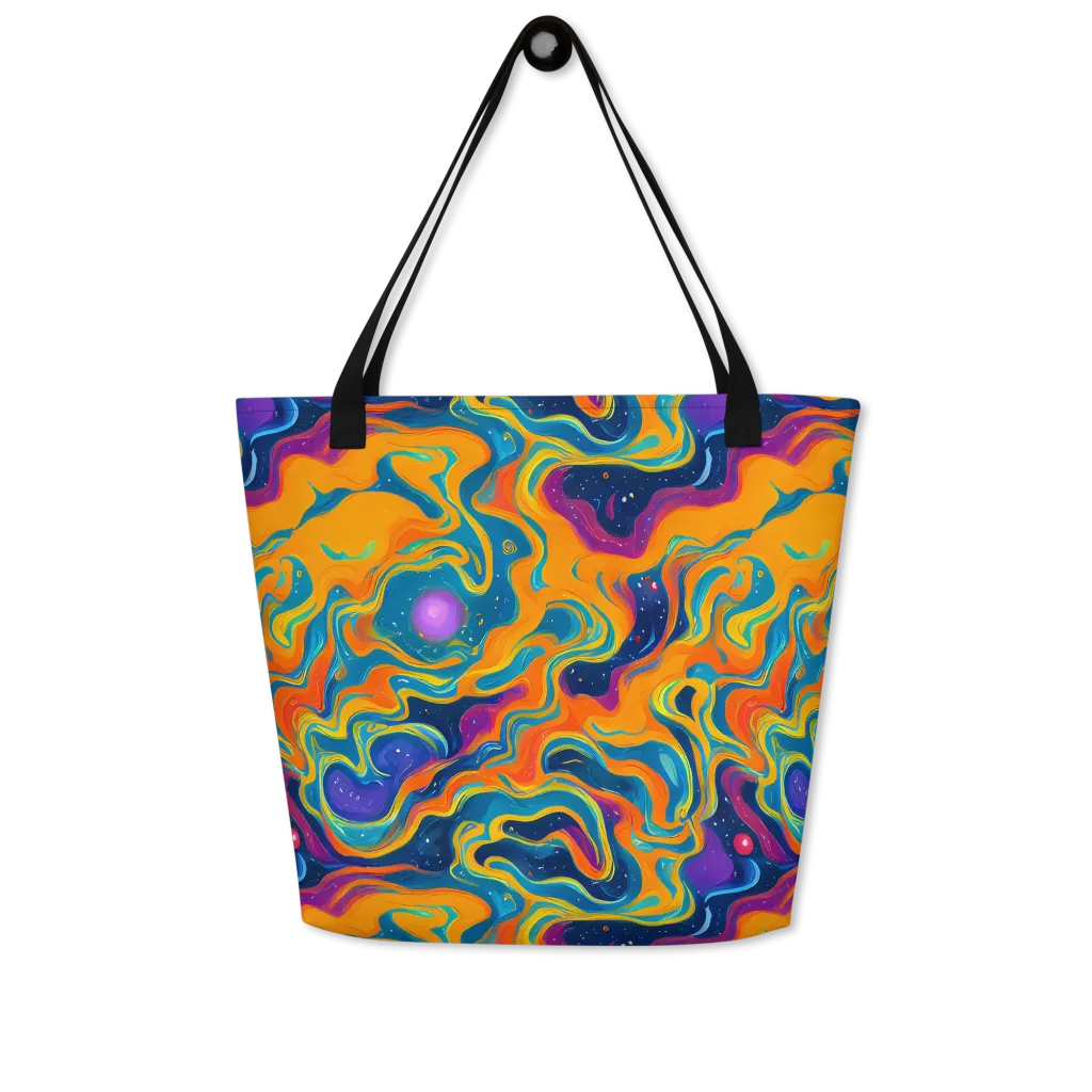 Firefly Galaxy on Large Tote Bag W/ Pocket — Front