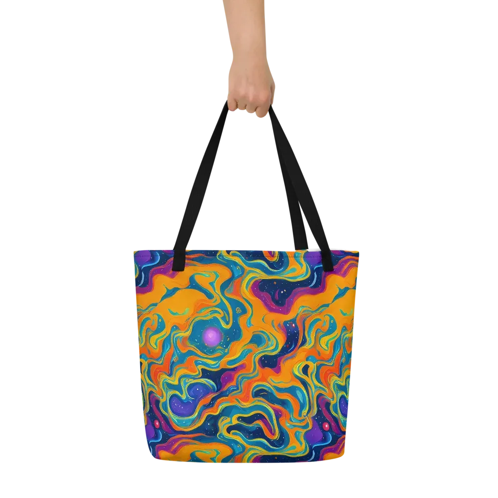 Firefly Galaxy on Large Tote Bag W/ Pocket — Front