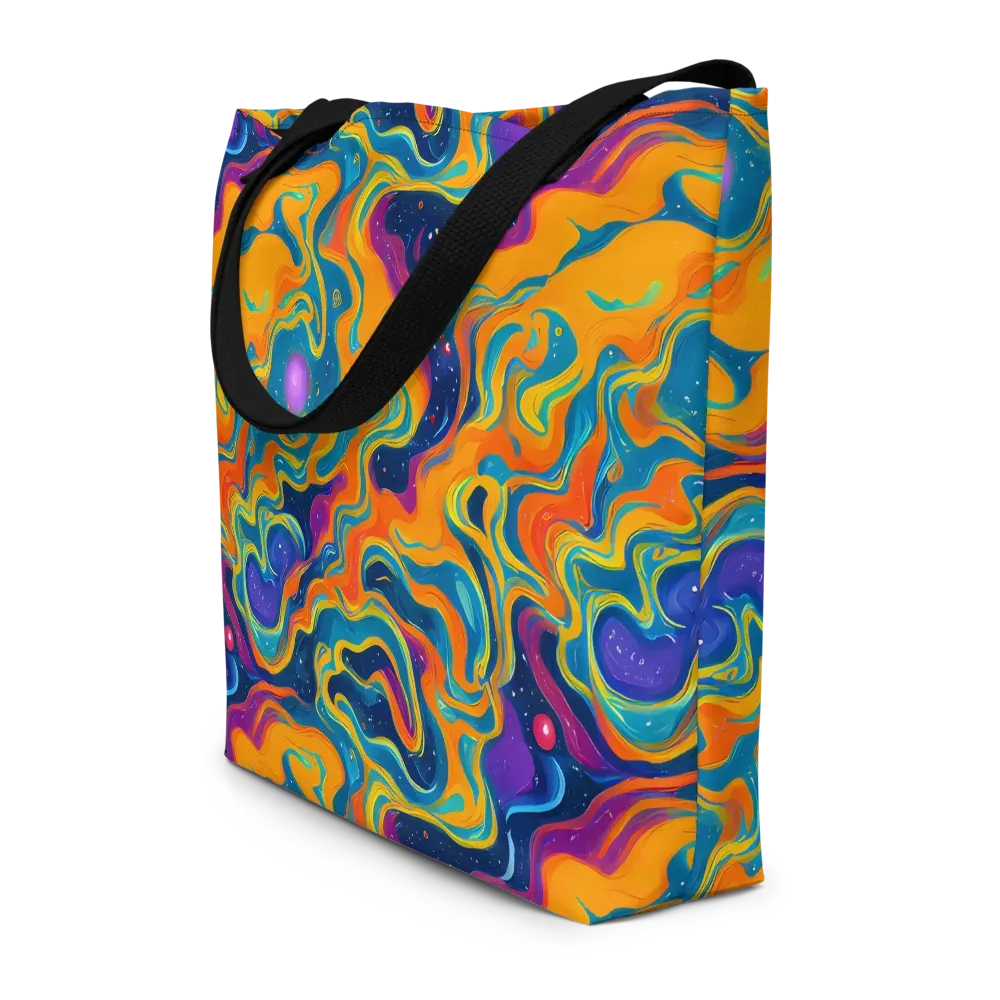 Firefly Galaxy on Large Tote Bag W/ Pocket — Front