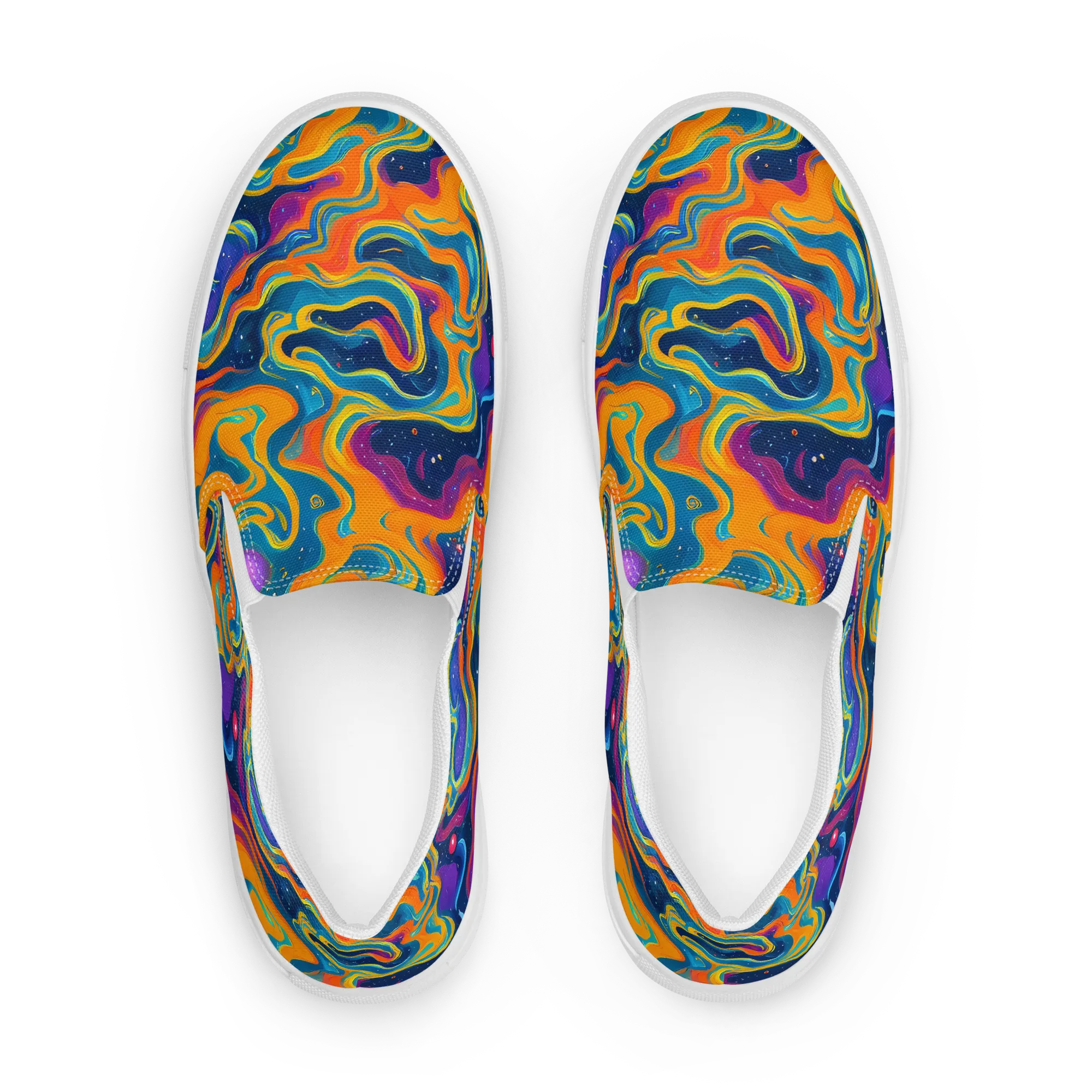 Firefly Galaxy on Women's Slip-On Canvas Shoes — Front
