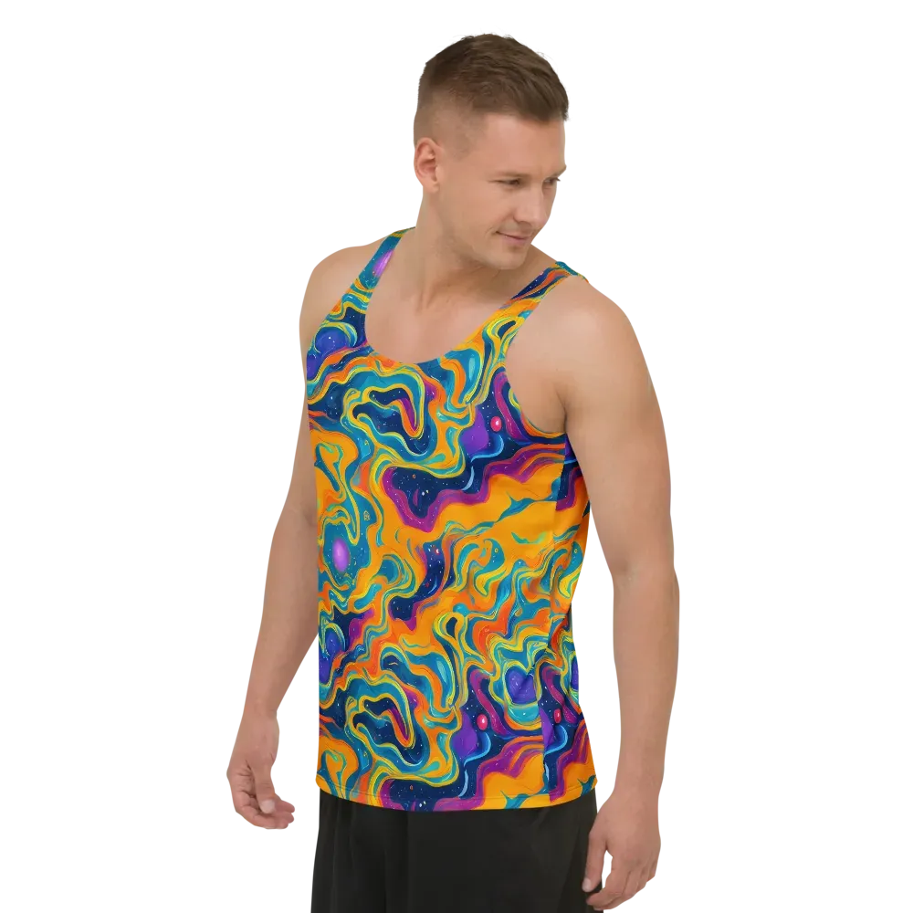 Firefly Galaxy on Men's Tank Top — Left Front
