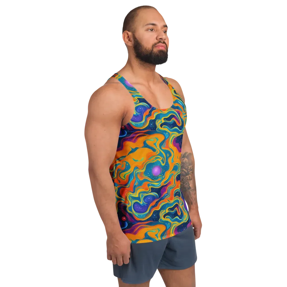 Firefly Galaxy on Men's Tank Top — Right Front