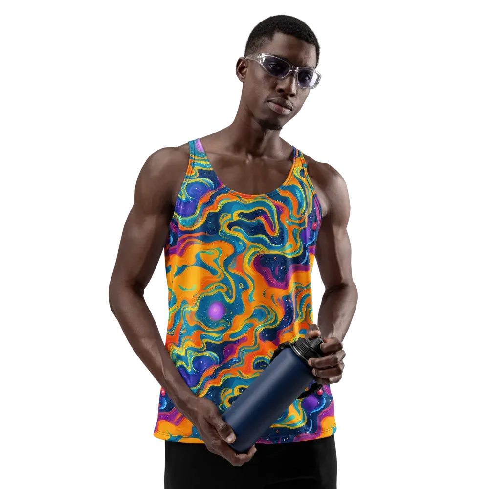 Firefly Galaxy on Men's Tank Top — Front