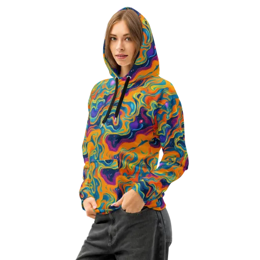 Firefly Galaxy on a Cotton Hoodie