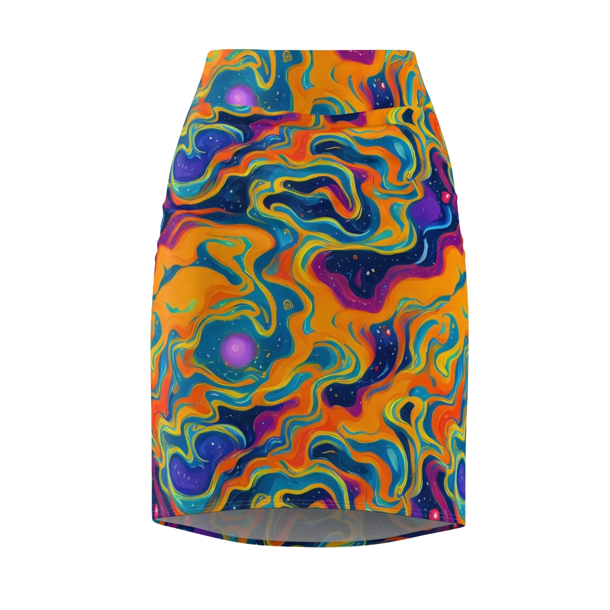 Firefly Galaxy on Pencil Skirt — Front