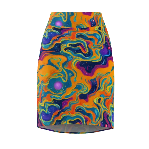 Firefly Galaxy on a Pencil Skirt