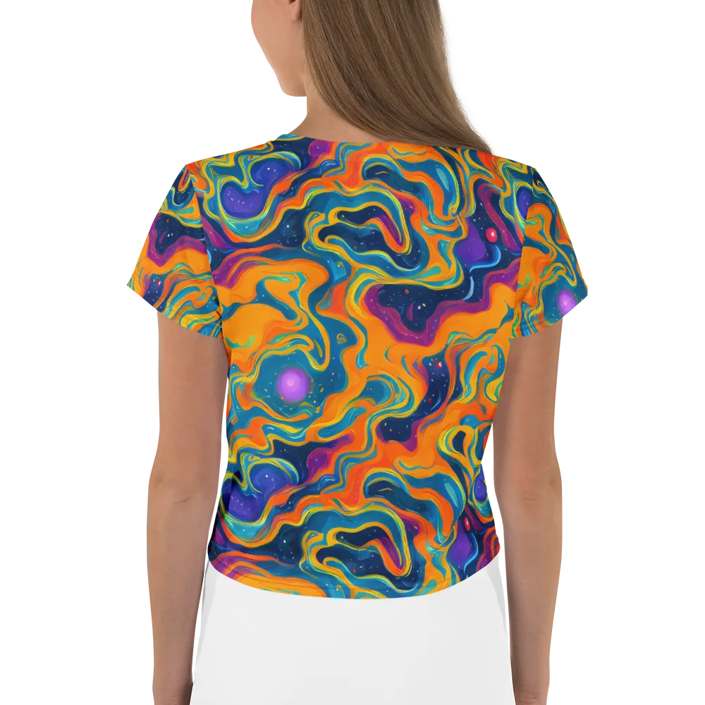Firefly Galaxy on Crop Tee — Back