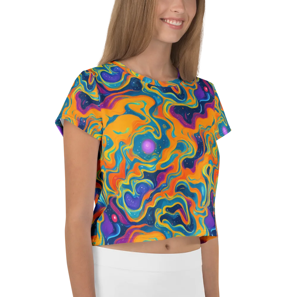 Firefly Galaxy on Crop Tee — Right