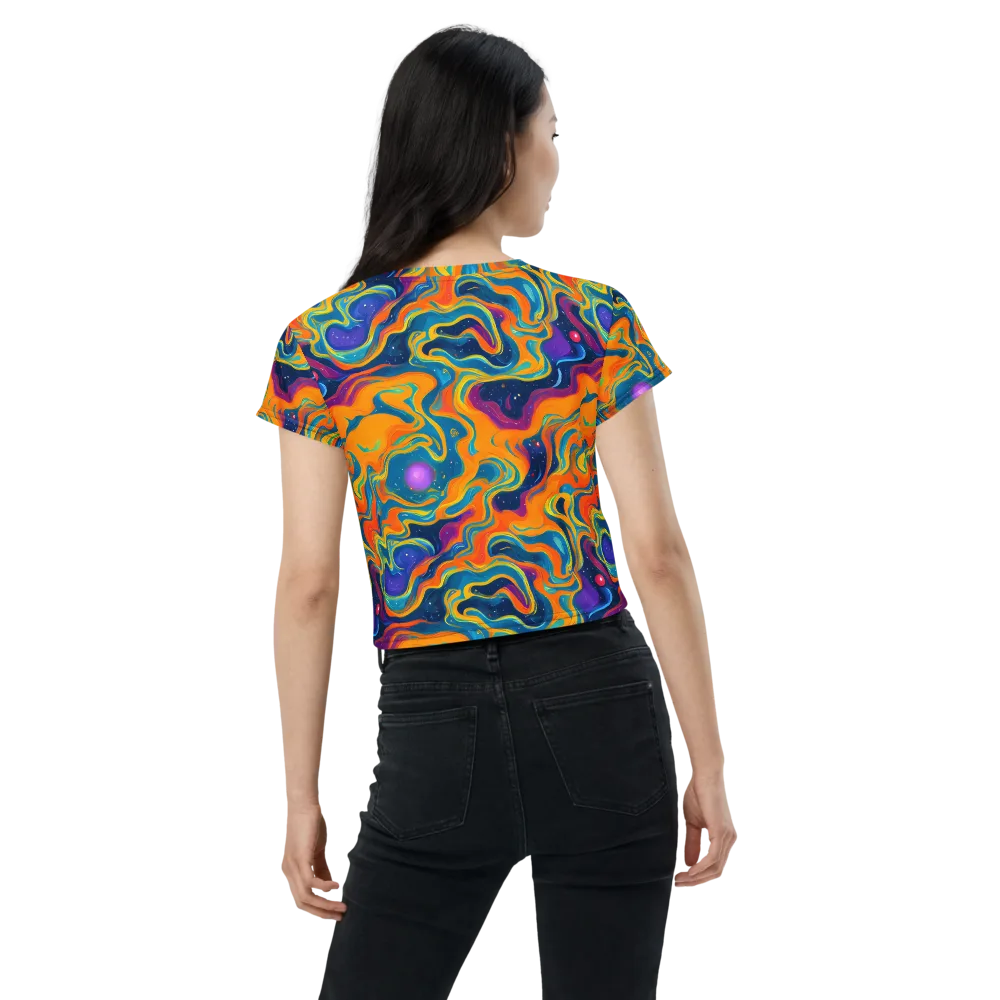 Firefly Galaxy on Crop Tee — Back