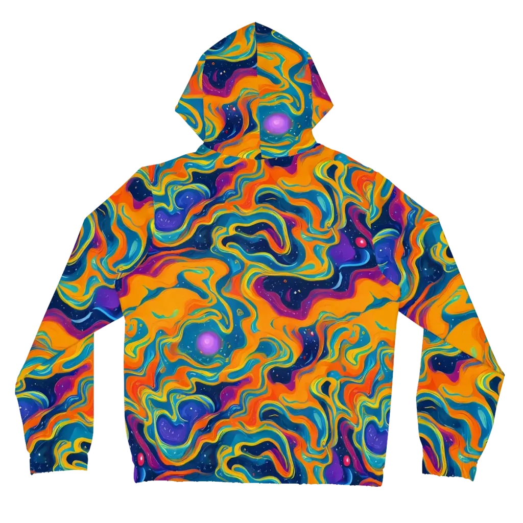 Firefly Galaxy on Women's Full-Zip Hoodie — Back